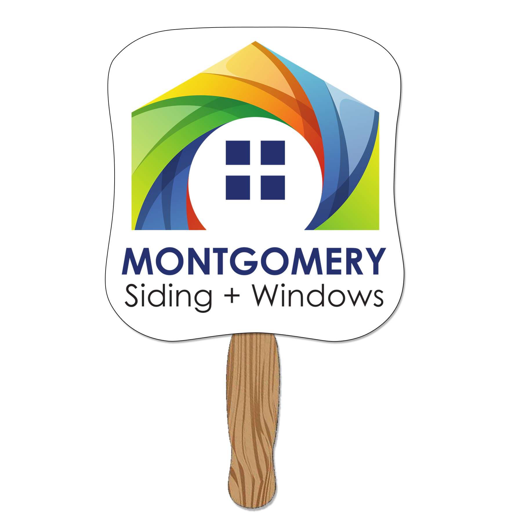 Hand Held Paper Fan - Rectangle                                       